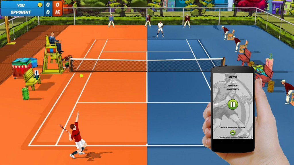 Motion Tennis Cast te deja usar tu móvil para jugar al tenis