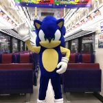 Sonic Mania tren publicidad Japón