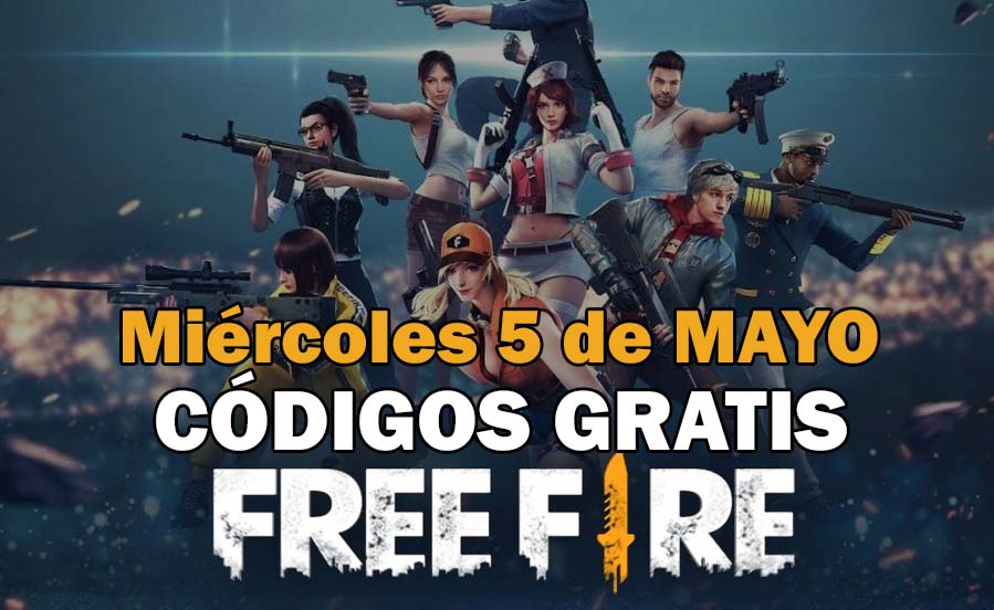 Free Fire códigos gratis disponibles 5 de mayo de 2021