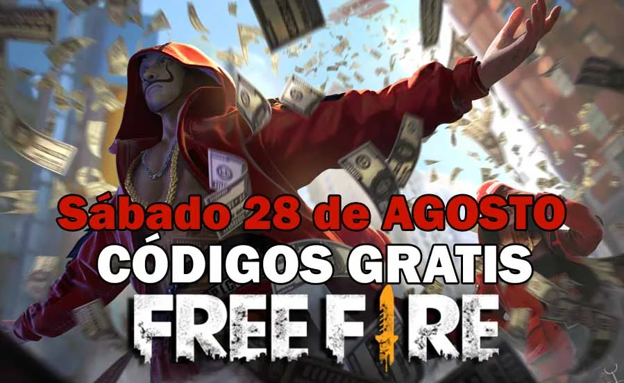 Free Fire códigos GRATIS del 28 de agosto de 2021