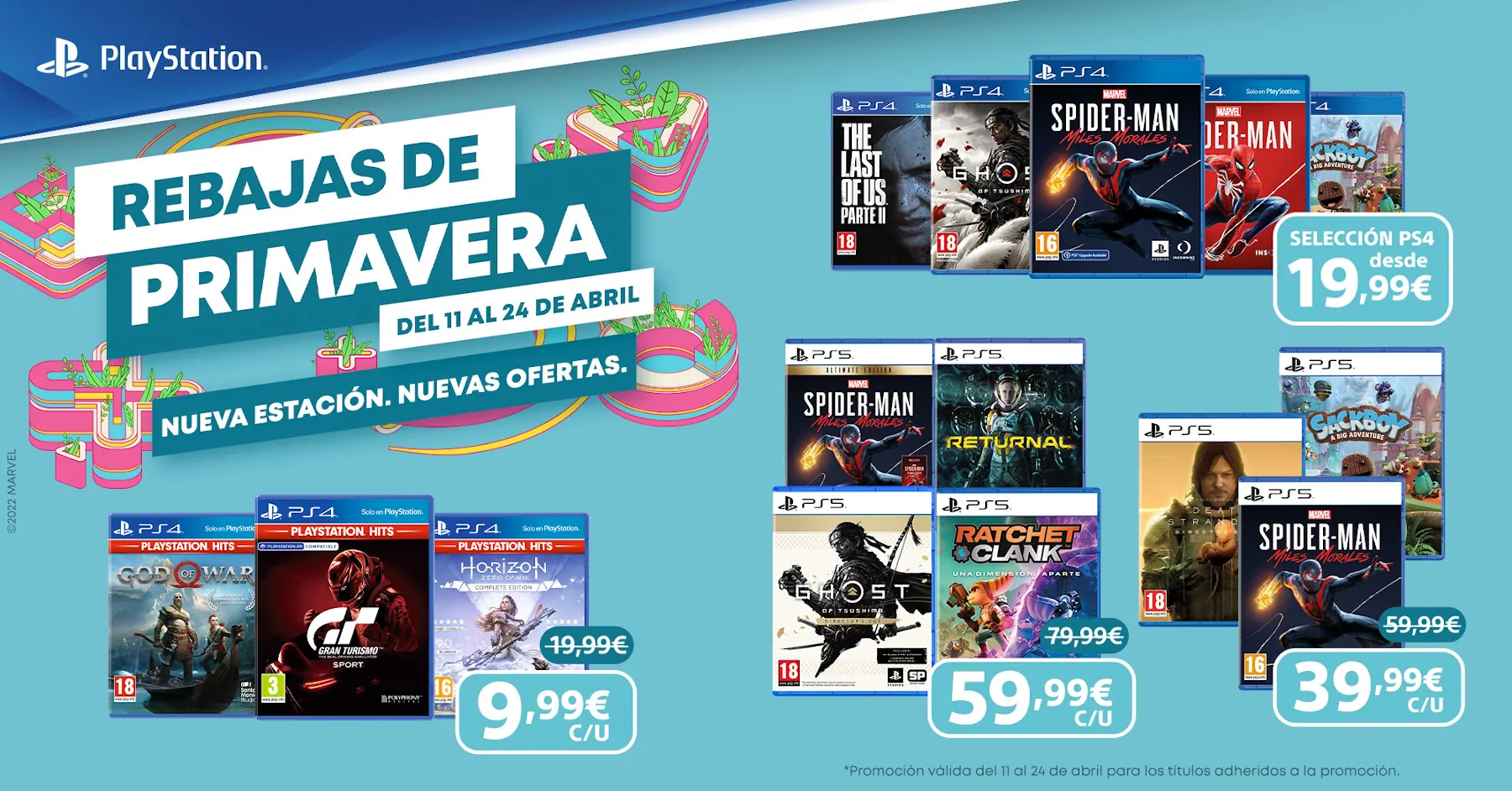 Las rebajas de primavera de PlayStation en juegos físicos ya están aquí