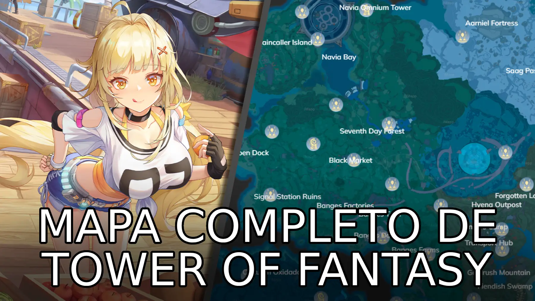 🚨 COMO CONSEGUIR TODOS NÚCLEOS DOURADOS USANDO MAPA INTERATIVO [TOWER OF  FANTASY] 